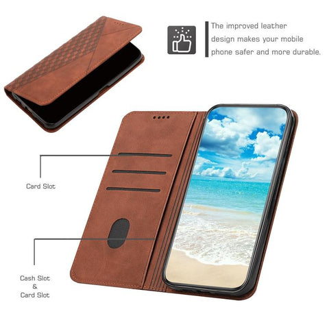 Diamond Splicing Skin Feel Magnetic Leather Phone Case, For Samsung Galaxy A57 5G, For Galaxy A27 5G, For Samsung Galaxy A07 4G, For Samsung Galaxy A17 / A26 5G, For Samsung Galaxy A56 5G, For Samsung Galaxy A36 5G, For Samsung Galaxy A16 5G           ...