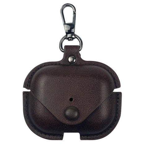 Business Leather Earphone Protective Case with Hook, For AirPods 5 / 4, For AirPods Pro 3