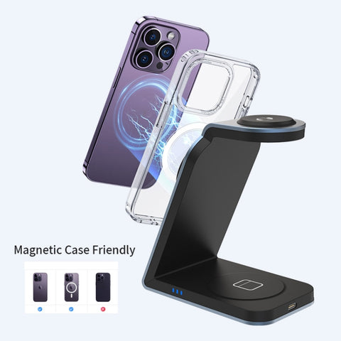 SW18 3 in 1 Metal Magnetic Wireless Charger