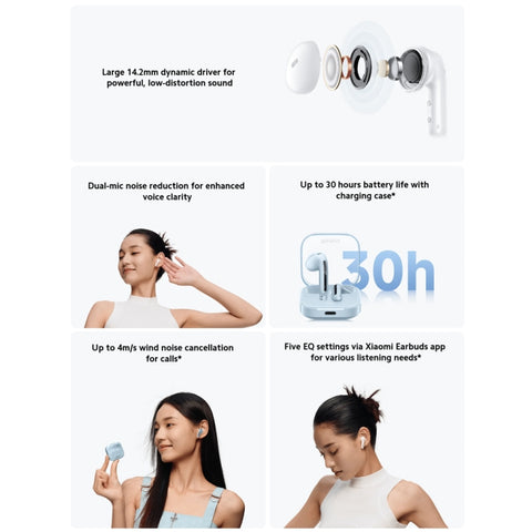 Original Xiaomi Redmi Buds 6 Active BT5.4 In-ear True Wireless Earbuds