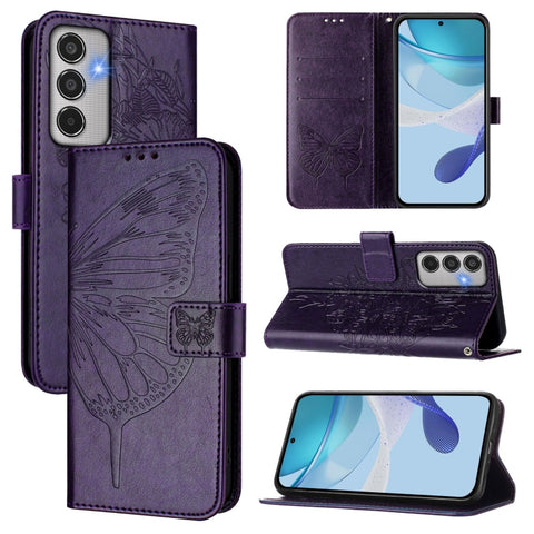 Embossed Butterfly Leather Phone Case, For Samsung Galaxy M56 5G, For Samsung Galaxy M35
