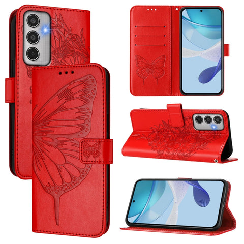 Embossed Butterfly Leather Phone Case, For Samsung Galaxy M56 5G, For Samsung Galaxy M35