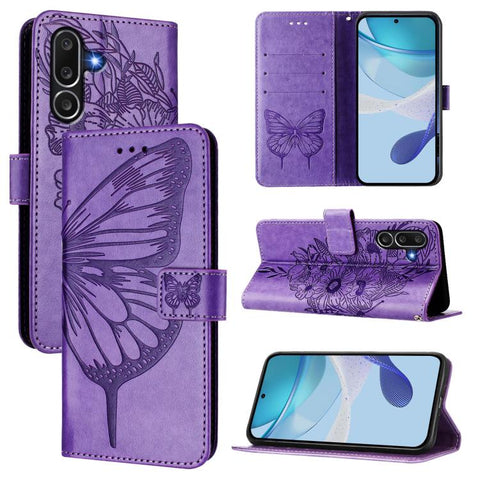 Embossed Butterfly Leather Phone Case, For Samsung Galaxy M56 5G, For Samsung Galaxy M35
