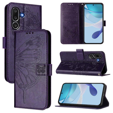 Embossed Butterfly Leather Phone Case, For Samsung Galaxy M56 5G, For Samsung Galaxy M35