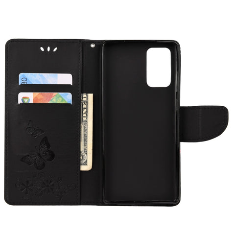Butterflies Embossing Horizontal Flip Leather Case with Holder & Card Slots & Wallet, For Samsung Galaxy Note20, For Samsung Galaxy Note20 Ultra, For Samsung Galaxy A01 Core