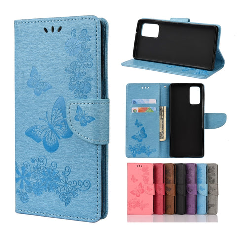 Butterflies Embossing Horizontal Flip Leather Case with Holder & Card Slots & Wallet, For Samsung Galaxy Note20, For Samsung Galaxy Note20 Ultra, For Samsung Galaxy A01 Core