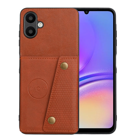 Double Buckle Card Slots Magnetic Phone Case, For Samsung Galaxy A57 5G, For Samsung Galaxy A37 5G, For Galaxy A27 5G, For Galaxy A07 5G Global, For Samsung Galaxy A17 / A26 5G, For Samsung Galaxy A56 5G, For Samsung Galaxy A36 5G                      ...