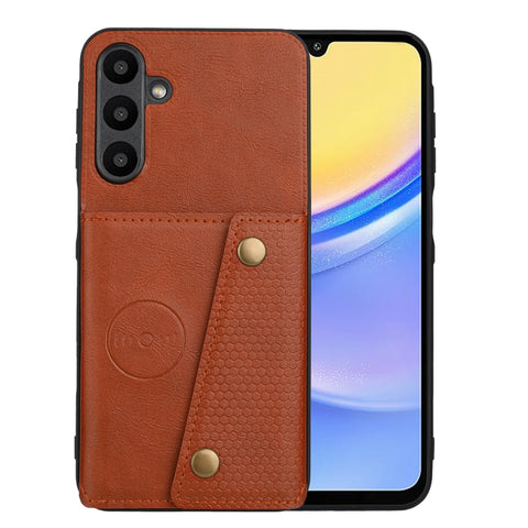 Double Buckle Card Slots Magnetic Phone Case, For Samsung Galaxy A57 5G, For Samsung Galaxy A37 5G, For Galaxy A27 5G, For Galaxy A07 5G Global, For Samsung Galaxy A17 / A26 5G, For Samsung Galaxy A56 5G, For Samsung Galaxy A36 5G                      ...