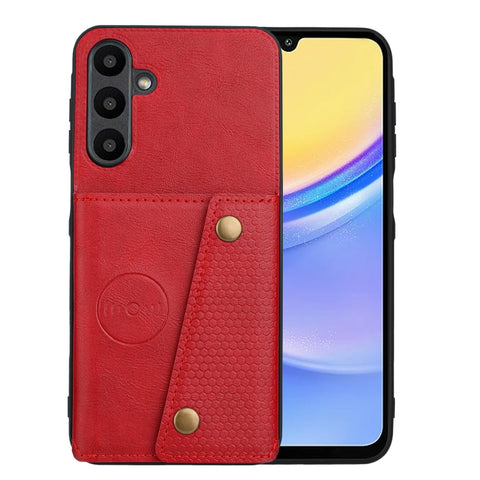 Double Buckle Card Slots Magnetic Phone Case, For Samsung Galaxy A57 5G, For Samsung Galaxy A37 5G, For Galaxy A27 5G, For Galaxy A07 5G Global, For Samsung Galaxy A17 / A26 5G, For Samsung Galaxy A56 5G, For Samsung Galaxy A36 5G                      ...