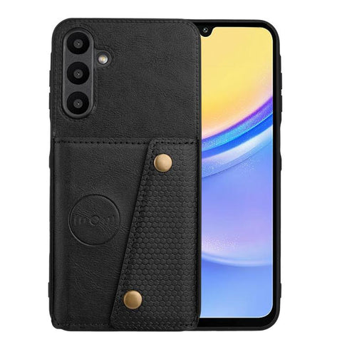 Double Buckle Card Slots Magnetic Phone Case, For Samsung Galaxy A57 5G, For Samsung Galaxy A37 5G, For Galaxy A27 5G, For Galaxy A07 5G Global, For Samsung Galaxy A17 / A26 5G, For Samsung Galaxy A56 5G, For Samsung Galaxy A36 5G                      ...
