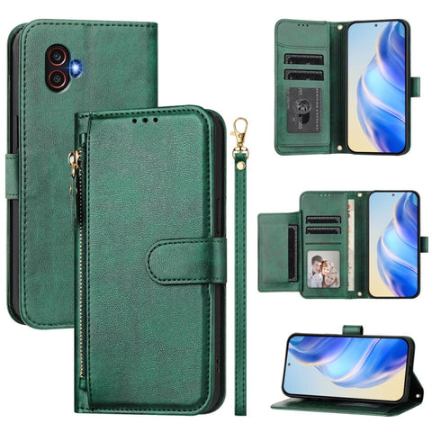 Multi-Card Slots Zipper Wallet Leather Phone Case, For Samsung Galaxy XCover7 Pro, For Samsung Galaxy XCover7 5G Global, For Samsung Galaxy XCover6 Pro, For Samsung Galaxy XCover 5