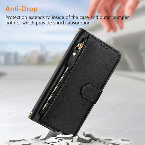 Multi-Card Slots Zipper Wallet Leather Phone Case, For Samsung Galaxy XCover7 Pro, For Samsung Galaxy XCover7 5G Global, For Samsung Galaxy XCover6 Pro, For Samsung Galaxy XCover 5