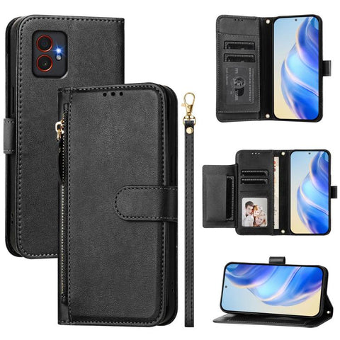 Multi-Card Slots Zipper Wallet Leather Phone Case, For Samsung Galaxy XCover7 Pro, For Samsung Galaxy XCover7 5G Global, For Samsung Galaxy XCover6 Pro, For Samsung Galaxy XCover 5