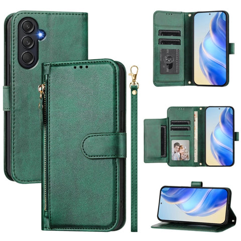 Multi-Card Slots Zipper Wallet Leather Phone Case, For Samsung Galaxy M56 5G, For Samsung Galaxy M16 5G / F16 5G, For Samsung Galaxy M06 5G / F06 5G, For Samsung Galaxy M35 5G, For Samsung Galaxy M55 / C55 5G, For Samsung Galaxy M15 5G / F15 5G        ...