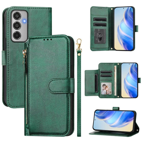Multi-Card Slots Zipper Wallet Leather Phone Case, For Samsung Galaxy M56 5G, For Samsung Galaxy M16 5G / F16 5G, For Samsung Galaxy M06 5G / F06 5G, For Samsung Galaxy M35 5G, For Samsung Galaxy M55 / C55 5G, For Samsung Galaxy M15 5G / F15 5G        ...