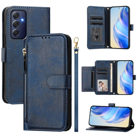 Multi-Card Slots Zipper Wallet Leather Phone Case, For Samsung Galaxy M56 5G, For Samsung Galaxy M16 5G / F16 5G, For Samsung Galaxy M06 5G / F06 5G, For Samsung Galaxy M35 5G, For Samsung Galaxy M55 / C55 5G, For Samsung Galaxy M15 5G / F15 5G        ...
