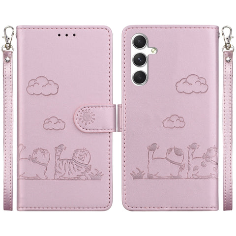 Cute Cats RFID Leather Phone Case, For Galaxy S26 FE 5G, For Samsung Galaxy S26+ 5G, For Samsung Galaxy S26 Edge 5G, For Samsung Galaxy S26 Ultra 5G, For Samsung Galaxy S26 5G, For Samsung Galaxy S25 FE 5G, For Samsung Galaxy S25 Edge 5G               ...
