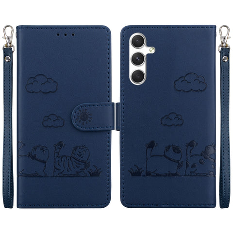 Cute Cats RFID Leather Phone Case, For Galaxy S26 FE 5G, For Samsung Galaxy S26+ 5G, For Samsung Galaxy S26 Edge 5G, For Samsung Galaxy S26 Ultra 5G, For Samsung Galaxy S26 5G, For Samsung Galaxy S25 FE 5G, For Samsung Galaxy S25 Edge 5G               ...