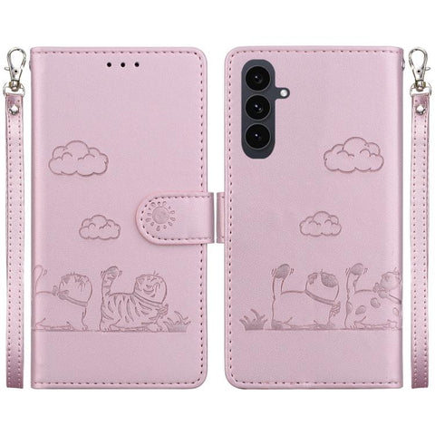 Cute Cats RFID Leather Phone Case, For Galaxy S26 FE 5G, For Samsung Galaxy S26+ 5G, For Samsung Galaxy S26 Edge 5G, For Samsung Galaxy S26 Ultra 5G, For Samsung Galaxy S26 5G, For Samsung Galaxy S25 FE 5G, For Samsung Galaxy S25 Edge 5G               ...