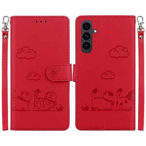 Cute Cats RFID Leather Phone Case, For Galaxy S26 FE 5G, For Samsung Galaxy S26+ 5G, For Samsung Galaxy S26 Edge 5G, For Samsung Galaxy S26 Ultra 5G, For Samsung Galaxy S26 5G, For Samsung Galaxy S25 FE 5G, For Samsung Galaxy S25 Edge 5G               ...