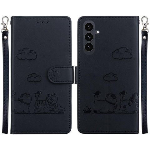 Cute Cats RFID Leather Phone Case, For Galaxy S26 FE 5G, For Samsung Galaxy S26+ 5G, For Samsung Galaxy S26 Edge 5G, For Samsung Galaxy S26 Ultra 5G, For Samsung Galaxy S26 5G, For Samsung Galaxy S25 FE 5G, For Samsung Galaxy S25 Edge 5G               ...