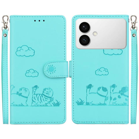 Cute Cats RFID Leather Phone Case, For Galaxy S26 FE 5G, For Samsung Galaxy S26+ 5G, For Samsung Galaxy S26 Edge 5G, For Samsung Galaxy S26 Ultra 5G, For Samsung Galaxy S26 5G, For Samsung Galaxy S25 FE 5G, For Samsung Galaxy S25 Edge 5G               ...