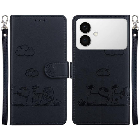 Cute Cats RFID Leather Phone Case, For Galaxy S26 FE 5G, For Samsung Galaxy S26+ 5G, For Samsung Galaxy S26 Edge 5G, For Samsung Galaxy S26 Ultra 5G, For Samsung Galaxy S26 5G, For Samsung Galaxy S25 FE 5G, For Samsung Galaxy S25 Edge 5G               ...