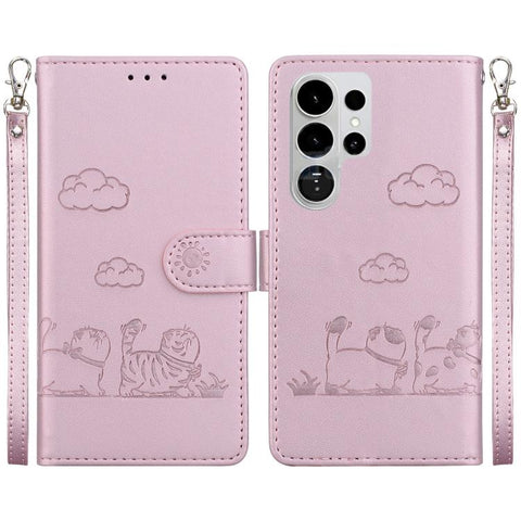 Cute Cats RFID Leather Phone Case, For Galaxy S26 FE 5G, For Samsung Galaxy S26+ 5G, For Samsung Galaxy S26 Edge 5G, For Samsung Galaxy S26 Ultra 5G, For Samsung Galaxy S26 5G, For Samsung Galaxy S25 FE 5G, For Samsung Galaxy S25 Edge 5G               ...