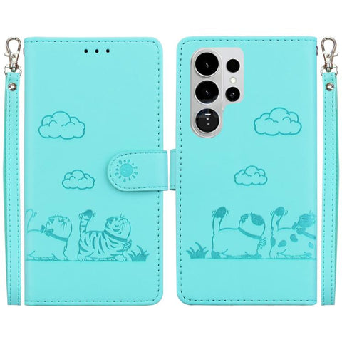 Cute Cats RFID Leather Phone Case, For Galaxy S26 FE 5G, For Samsung Galaxy S26+ 5G, For Samsung Galaxy S26 Edge 5G, For Samsung Galaxy S26 Ultra 5G, For Samsung Galaxy S26 5G, For Samsung Galaxy S25 FE 5G, For Samsung Galaxy S25 Edge 5G               ...