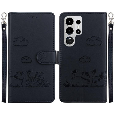 Cute Cats RFID Leather Phone Case, For Galaxy S26 FE 5G, For Samsung Galaxy S26+ 5G, For Samsung Galaxy S26 Edge 5G, For Samsung Galaxy S26 Ultra 5G, For Samsung Galaxy S26 5G, For Samsung Galaxy S25 FE 5G, For Samsung Galaxy S25 Edge 5G               ...