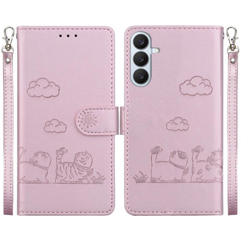 Cute Cats RFID Leather Phone Case, For Galaxy S26 FE 5G, For Samsung Galaxy S26+ 5G, For Samsung Galaxy S26 Edge 5G, For Samsung Galaxy S26 Ultra 5G, For Samsung Galaxy S26 5G, For Samsung Galaxy S25 FE 5G, For Samsung Galaxy S25 Edge 5G               ...