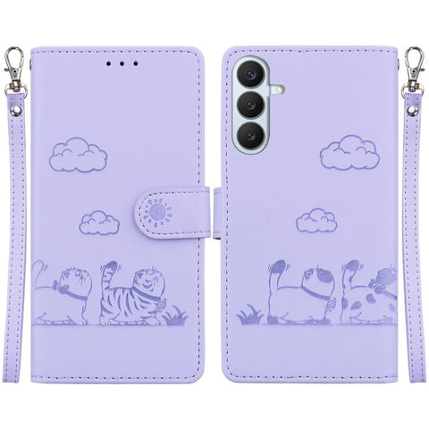 Cute Cats RFID Leather Phone Case, For Galaxy S26 FE 5G, For Samsung Galaxy S26+ 5G, For Samsung Galaxy S26 Edge 5G, For Samsung Galaxy S26 Ultra 5G, For Samsung Galaxy S26 5G, For Samsung Galaxy S25 FE 5G, For Samsung Galaxy S25 Edge 5G               ...
