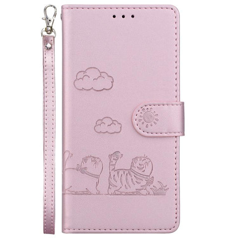 Cute Cats RFID Leather Phone Case, For Galaxy S26 FE 5G, For Samsung Galaxy S26+ 5G, For Samsung Galaxy S26 Edge 5G, For Samsung Galaxy S26 Ultra 5G, For Samsung Galaxy S26 5G, For Samsung Galaxy S25 FE 5G, For Samsung Galaxy S25 Edge 5G               ...