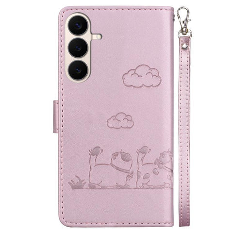 Cute Cats RFID Leather Phone Case, For Galaxy S26 FE 5G, For Samsung Galaxy S26+ 5G, For Samsung Galaxy S26 Edge 5G, For Samsung Galaxy S26 Ultra 5G, For Samsung Galaxy S26 5G, For Samsung Galaxy S25 FE 5G, For Samsung Galaxy S25 Edge 5G               ...