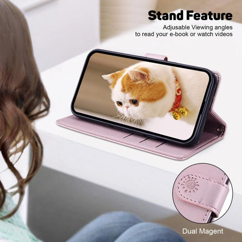 Cute Cats RFID Leather Phone Case, For Galaxy S26 FE 5G, For Samsung Galaxy S26+ 5G, For Samsung Galaxy S26 Edge 5G, For Samsung Galaxy S26 Ultra 5G, For Samsung Galaxy S26 5G, For Samsung Galaxy S25 FE 5G, For Samsung Galaxy S25 Edge 5G               ...