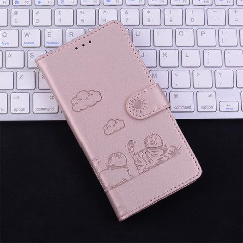 Cute Cats RFID Leather Phone Case, For Galaxy S26 FE 5G, For Samsung Galaxy S26+ 5G, For Samsung Galaxy S26 Edge 5G, For Samsung Galaxy S26 Ultra 5G, For Samsung Galaxy S26 5G, For Samsung Galaxy S25 FE 5G, For Samsung Galaxy S25 Edge 5G               ...