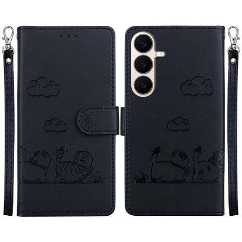 Cute Cats RFID Leather Phone Case, For Galaxy S26 FE 5G, For Samsung Galaxy S26+ 5G, For Samsung Galaxy S26 Edge 5G, For Samsung Galaxy S26 Ultra 5G, For Samsung Galaxy S26 5G, For Samsung Galaxy S25 FE 5G, For Samsung Galaxy S25 Edge 5G               ...