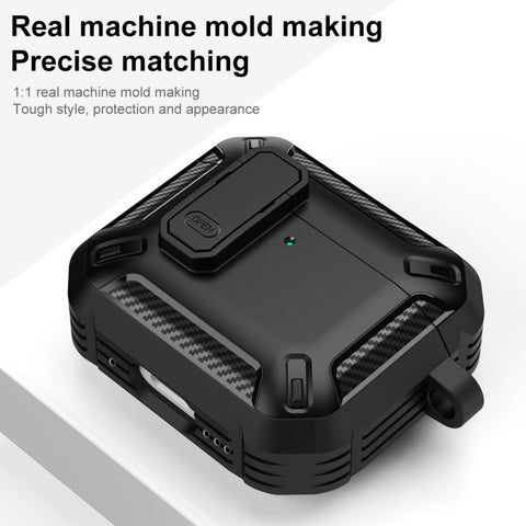 Shield Shockproof Earphone Protective Case with Hook, For AirPods 4 / AirPods 5