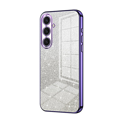 Gradient Glitter Powder Electroplated Phone Case, For Samsung Galaxy S25+ 5G, For Samsung Galaxy S25 Ultra 5G