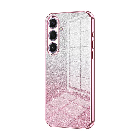 Gradient Glitter Powder Electroplated Phone Case, For Samsung Galaxy S25+ 5G, For Samsung Galaxy S25 Ultra 5G