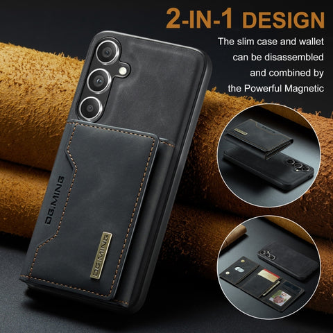 DG.MING M2 Series 3-Fold Multi Card Bag + Magnetic Phone Case, For Samsung Galaxy S24 FE 5G