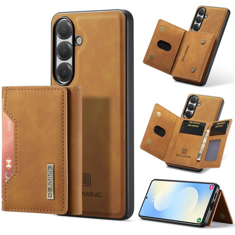 DG.MING M2 Series 3-Fold Multi Card Bag + Magnetic Phone Case, For Galaxy S26 FE 5G, For Samsung Galaxy S26+ 5G, For Samsung Galaxy S26 Ultra 5G, For Samsung Galaxy S26 5G, For Samsung Galaxy S25 FE 5G, For Samsung Galaxy S25 Edge 5G, For Galaxy S25 5G...