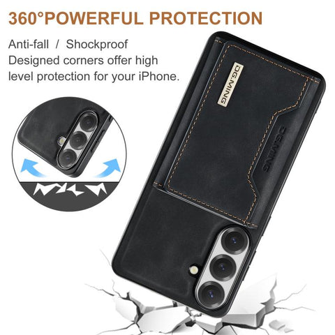 DG.MING M2 Series 3-Fold Multi Card Bag + Magnetic Phone Case, For Galaxy S26 FE 5G, For Samsung Galaxy S26+ 5G, For Samsung Galaxy S26 Ultra 5G, For Samsung Galaxy S26 5G, For Samsung Galaxy S25 FE 5G, For Samsung Galaxy S25 Edge 5G, For Galaxy S25 5G...