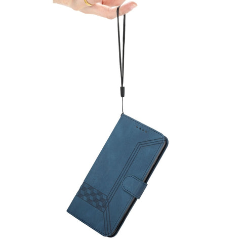 Cubic Skin Feel Flip Leather Phone Case, For Galaxy S25 Ultra 5G