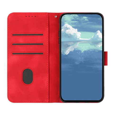 Line Pattern Skin Feel Leather Phone Case, For Galaxy S26 FE 5G, For Samsung Galaxy S26 Edge 5G, For Samsung Galaxy S26 Ultra 5G, For Samsung Galaxy S26 5G, For Samsung Galaxy S25 FE 5G, For Samsung Galaxy S25 5G, For Samsung Galaxy S25+ 5G            ...