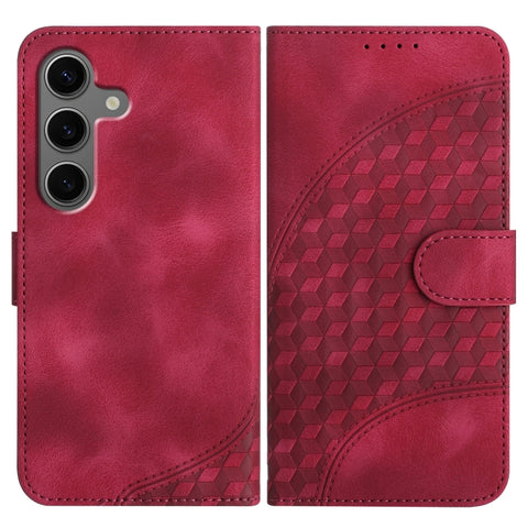 Elephant Head Embossed Phone Leather Case with Lanyard, For Samsung Galaxy S25+ 5G, For Samsung Galaxy S25 Ultra 5G