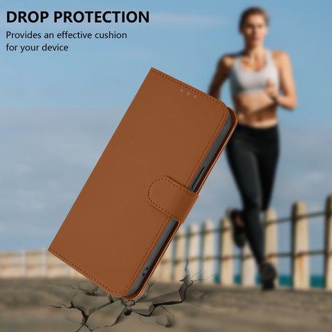Skin Feel Solid Color Leather Phone Case with Lanyard, For Samsung Galaxy XCover 5