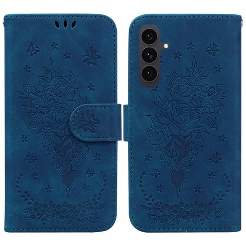 Butterfly Rose Embossed Leather Phone Case, For Samsung Galaxy S26+ 5G, For Samsung Galaxy S26 Edge 5G, For Samsung Galaxy S26 Ultra 5G, For Samsung Galaxy S26 5G, For Samsung Galaxy S25 FE 5G, For Samsung Galaxy S25 Edge 5G, For Samsung Galaxy S25 5G ...