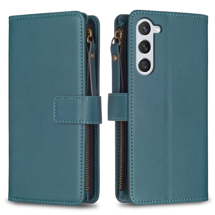 9 Card Slots Zipper Wallet Leather Flip Phone Case, For Samsung Galaxy S25 5G, For Samsung Galaxy S25+ 5G