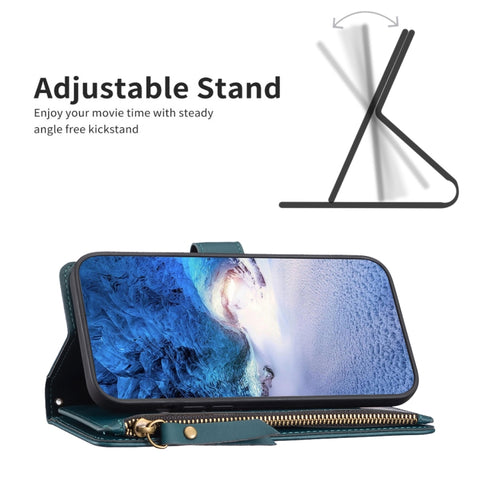 9 Card Slots Zipper Wallet Leather Flip Phone Case, For Samsung Galaxy S25 5G, For Samsung Galaxy S25+ 5G